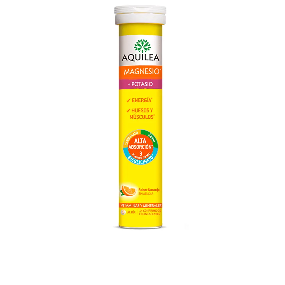 Aquilea Magnesio+ Potasio 14 comprimidos efervescentes sabor naranja