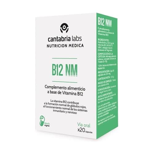 Cantabria Labs - B12 Nm 20 cápsulas