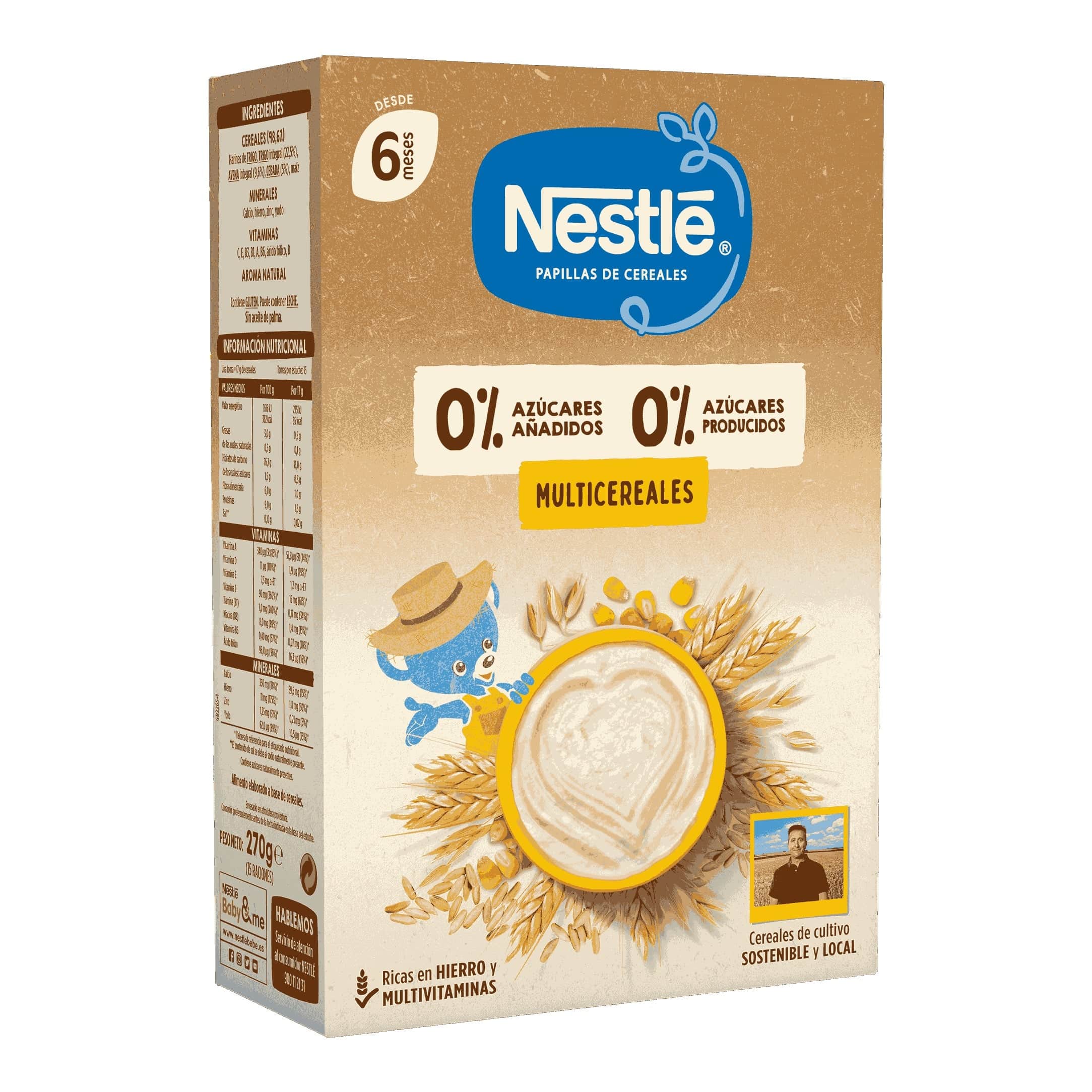 Nestlé Papilla 0%0% Multicereales 270g